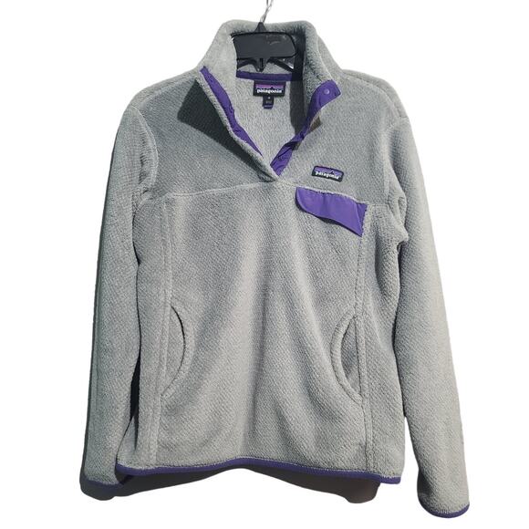 Patagonia Tops - Patagonia Gray Re-Tool Snap-T Pullover Size M